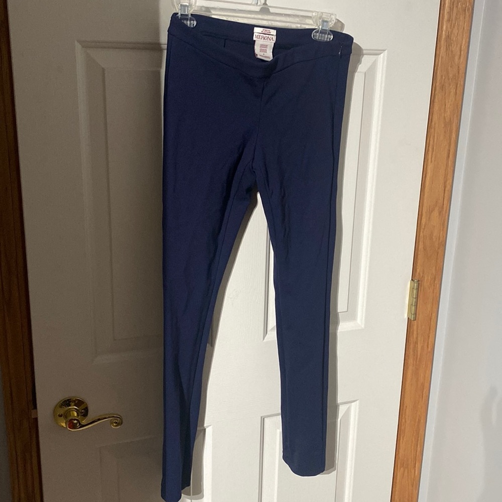 Womens dressy leggings navy blue